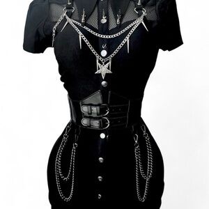 SOLD Custom Killstar “Jovana Collar and Ring Dress”.